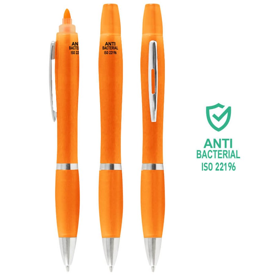 Bolígrafo Lápiz Plástico Anti-bacterial + Destacador CO30 — foto 6