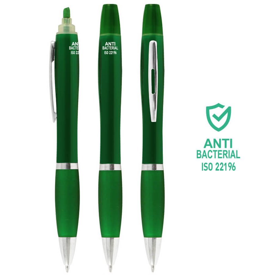 Bolígrafo Lápiz Plástico Anti-bacterial + Destacador CO30 — foto 7