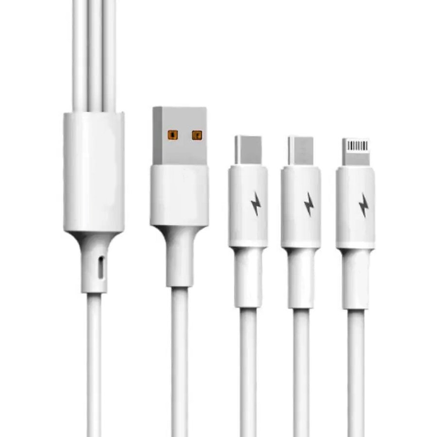 Cable Conector Multicargador T66 BLANCO — foto 2