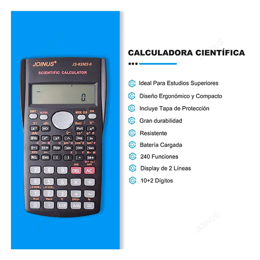 Calculadora Plastica Científica T71 NEGRO — foto 6