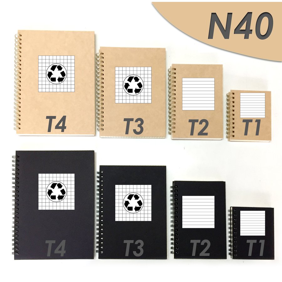Cuaderno - Libreta Tapa Cartón Ecológico Compost N40 — foto 2
