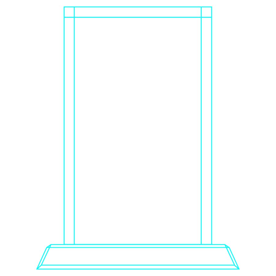 Galvano Cristal Rectangular 6308 — foto 3