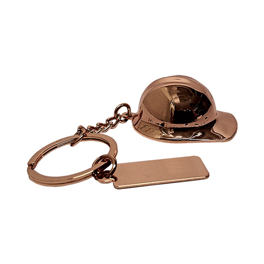 Llavero Metálico Casco Minero K50 ENCOBRIZADO — foto 2
