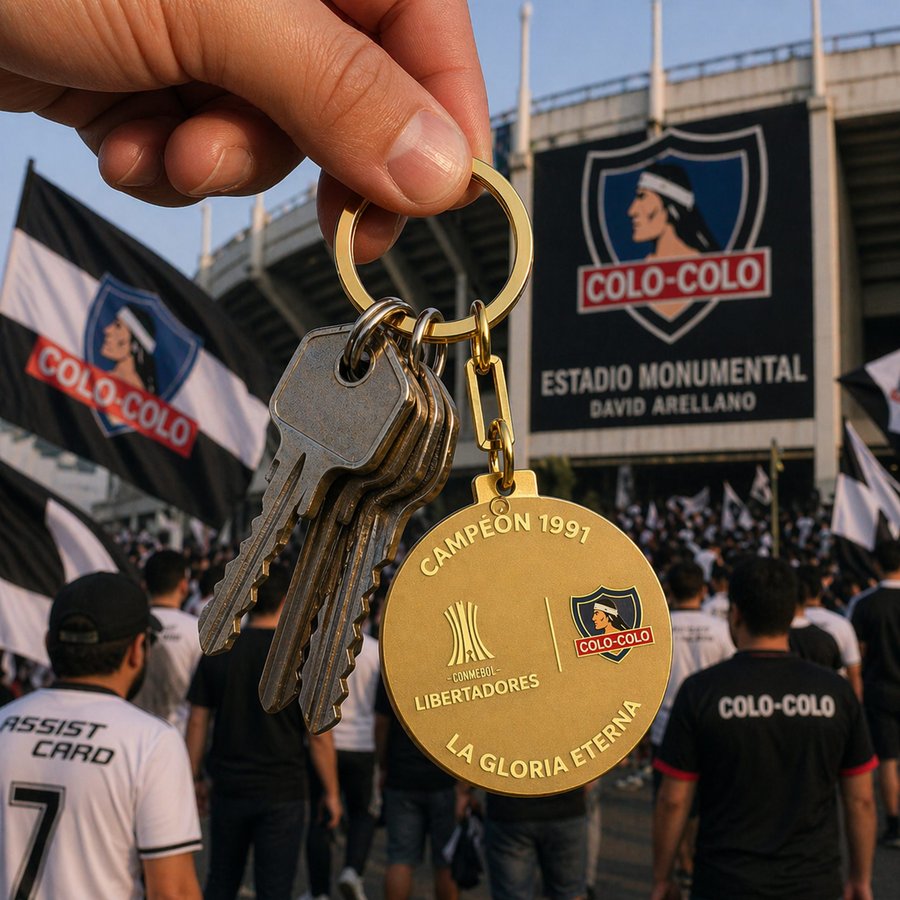 Llavero Metálico Colo Colo Libertadores — foto 3