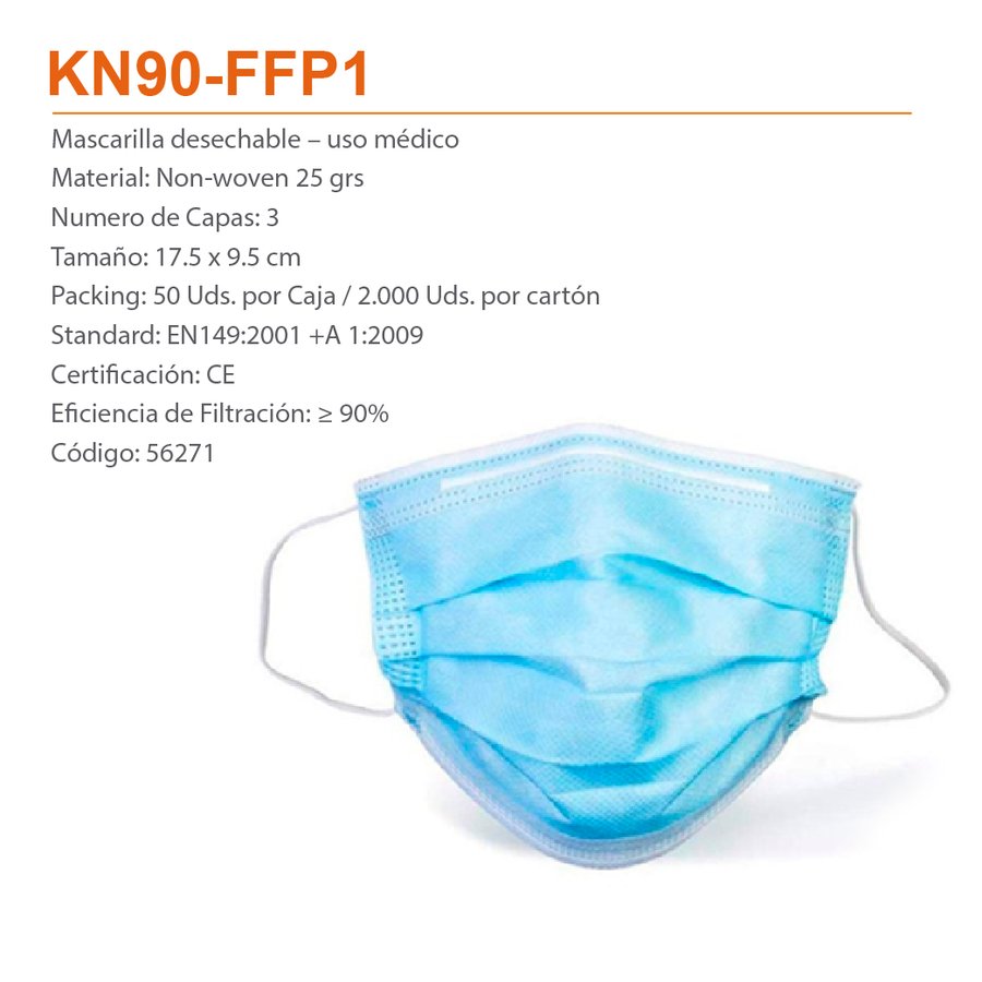 Mascarilla KN90 FFP1 — foto 3
