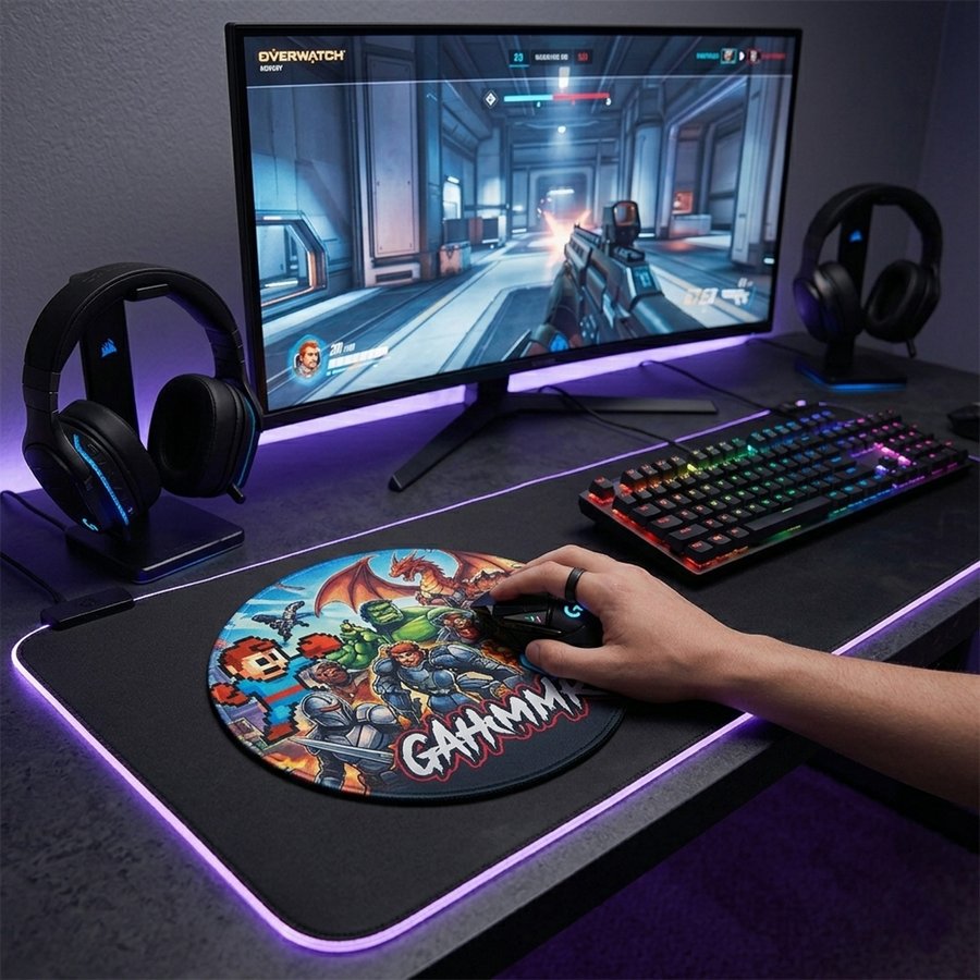 Mouse Pad Circular Impermeable-sublimación MP05 — foto 2