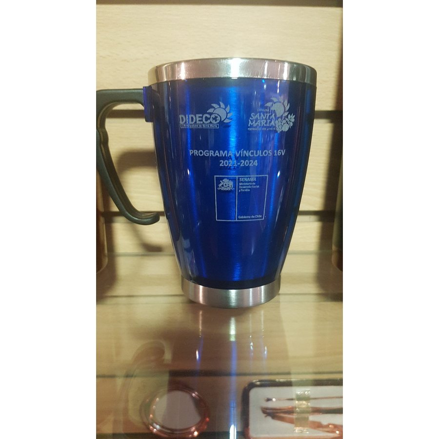 Mug Tazón Acero Inoxidable / PVC Cónico M29 — foto 9