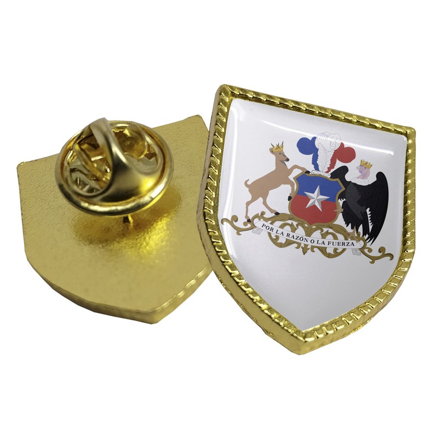 Piocha con Domo Broche Escudo DORADO ESC2 (pins) — foto 2