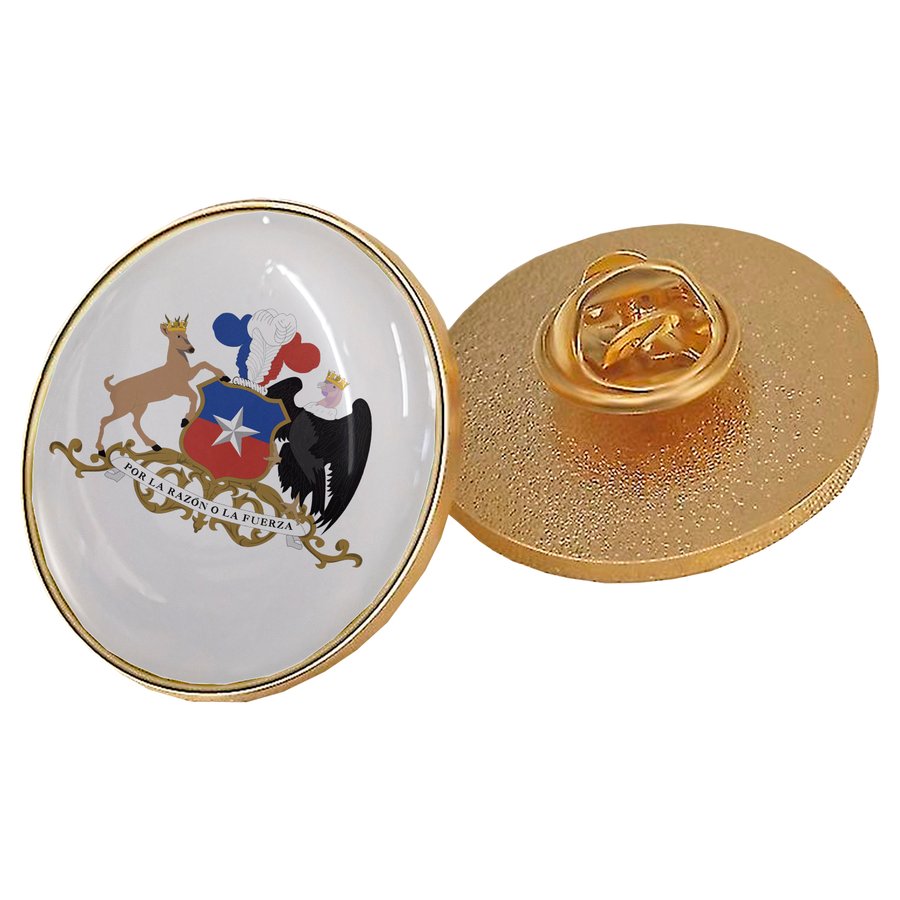 Piocha con Domo Broche Redondo 16mm, 20mm, 25mm DORADO (pins) — foto 2