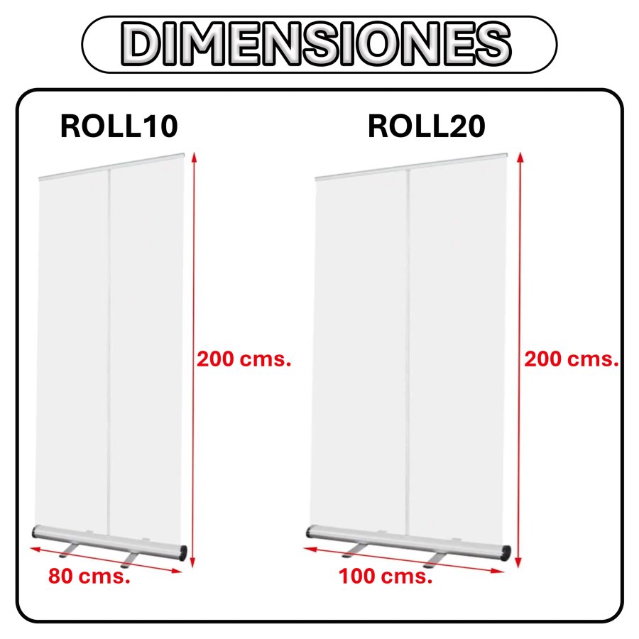 Porta Pendón Gráfico Roller ROLL10 ROLL20 — foto 6