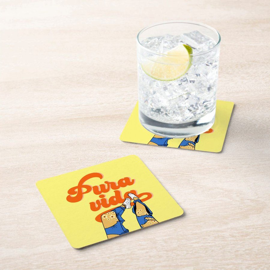 Posavasos Acrílico Cuadrado Sublimable PO10 BLANCO — foto 2
