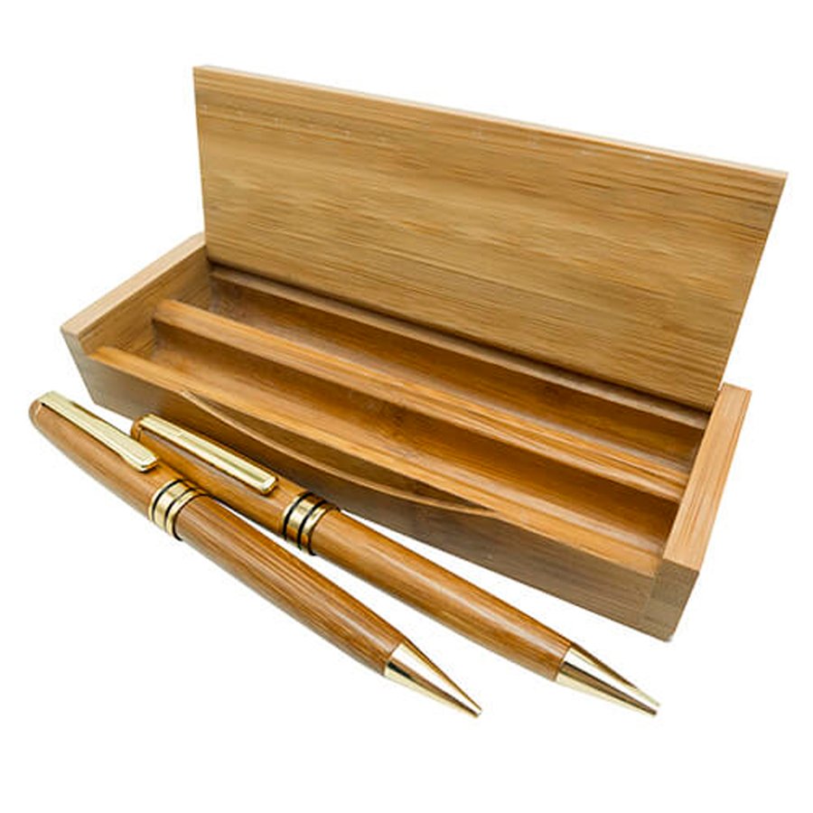 Set Bolígrafo Portaminas Bamboo B7 — foto 2