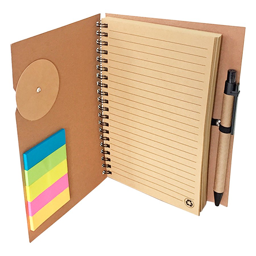Set Cuaderno - Libreta - Memo set Tapa Cartón + Bolígrafo N22 — foto 2