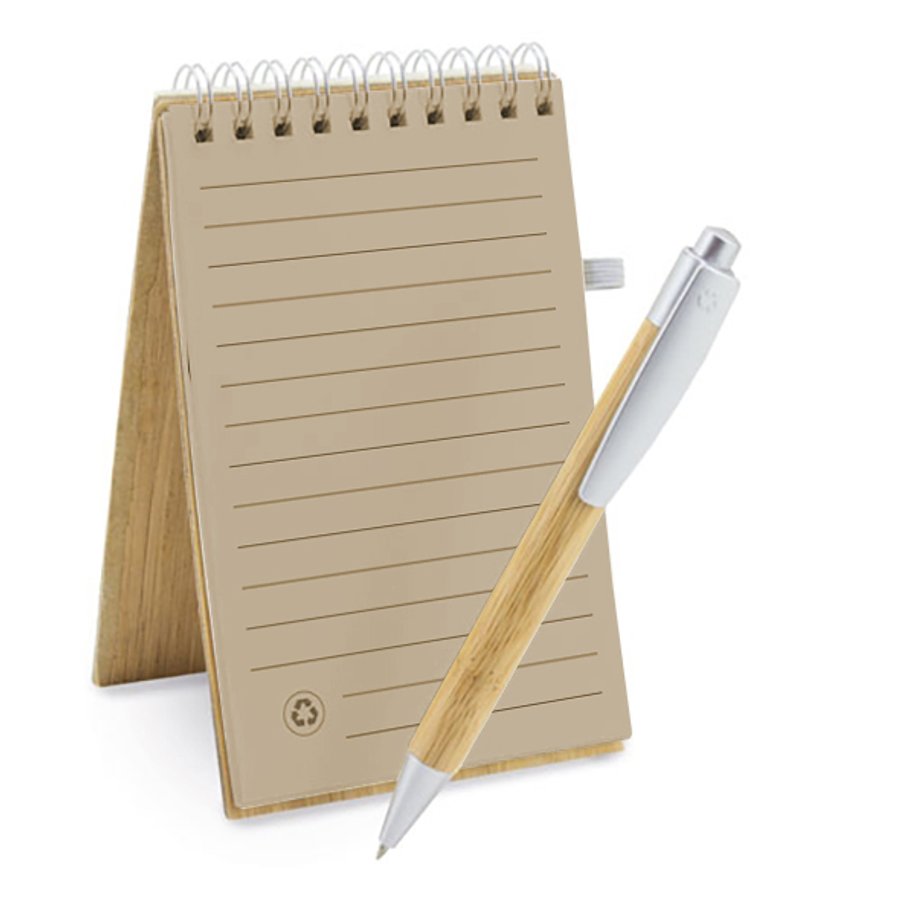 Set Cuaderno - Libreta Tapa Bamboo + Bolígrafo N29 — foto 4
