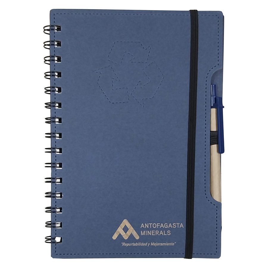 Set Cuaderno - Libreta Tapa Cartón Compost + Bolígrafo N38 — foto 3