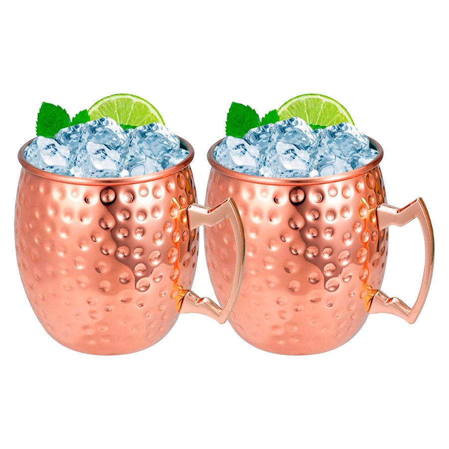 Set de 2 Mugs ENCOBRIZADO Martillados M76 — foto 5