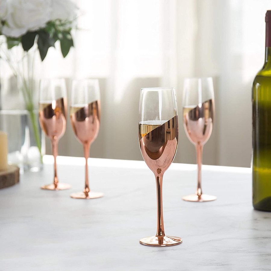 Set de 4 Copas Champagne ENCOBRIZADO M85 — foto 12