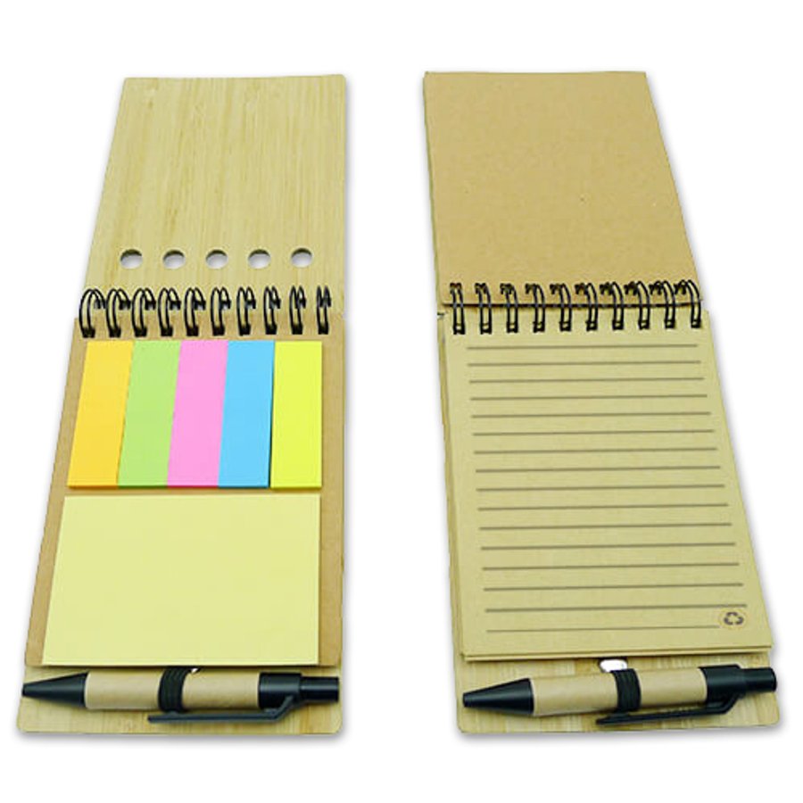 Set Memo set Tapa Bamboo + Boligrafo N7 — foto 2
