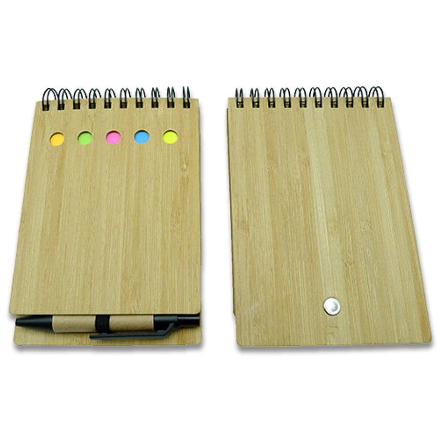 Set Memo set Tapa Bamboo + Boligrafo N7 — foto 3