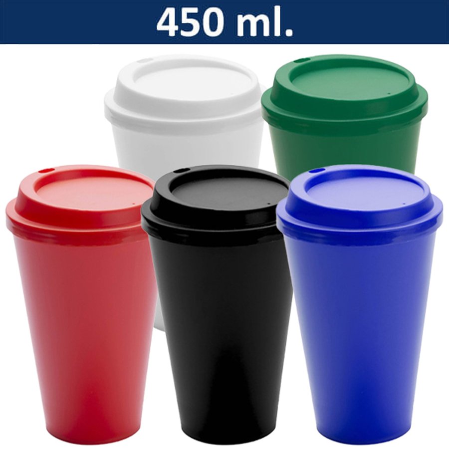 Vaso Plástico Reutilizable con Tapa M30 — foto 3