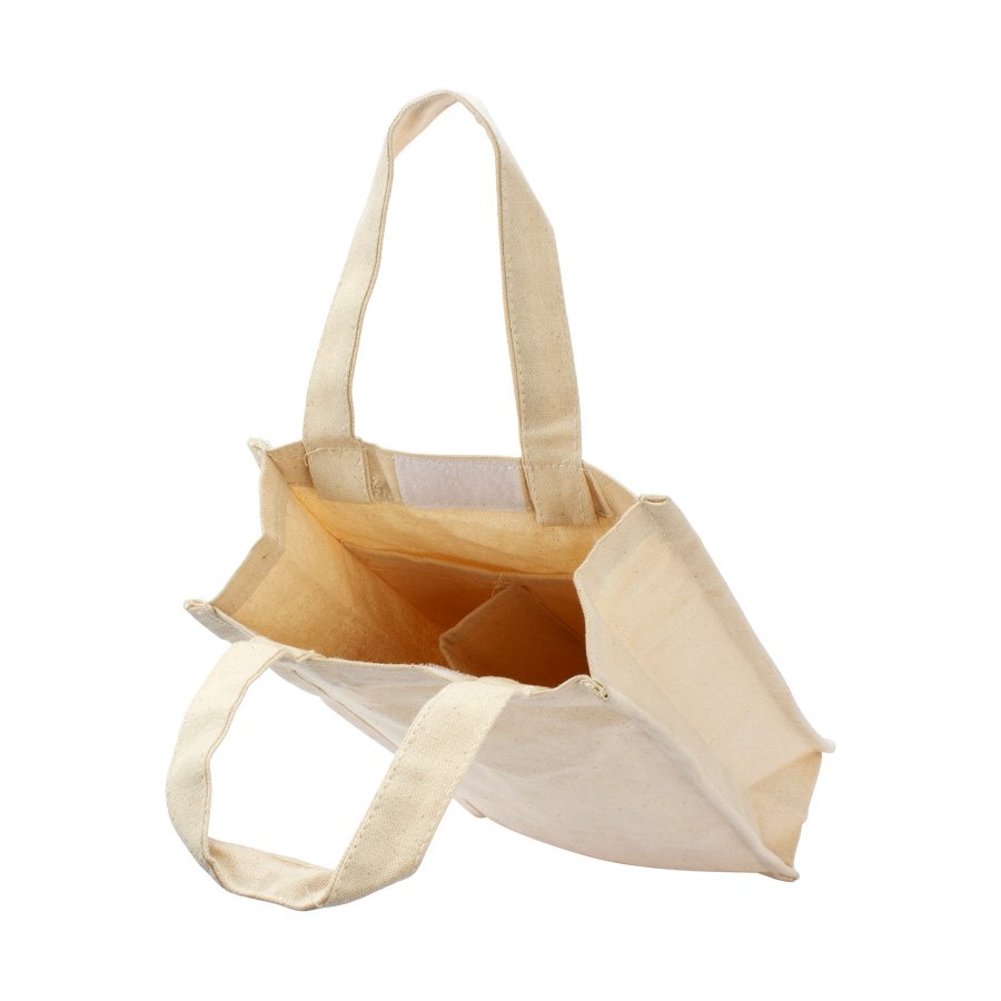 Bolsa 2 Botellas de Vino 100% Algodón — foto 3