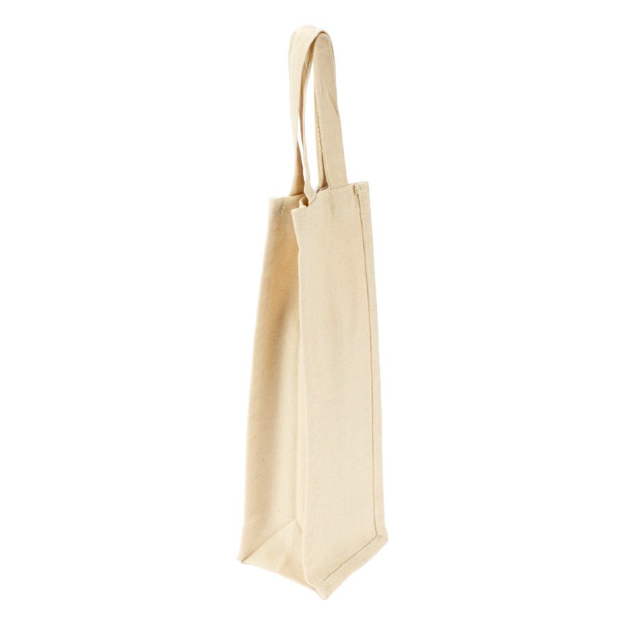 Bolsa Botella Vino 100% Algodón Canvas — foto 2