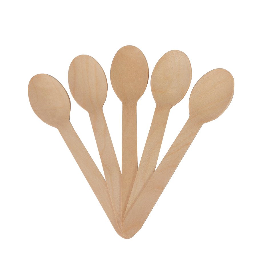 Bolsa con 100 cucharas de madera de Abedul — foto 3