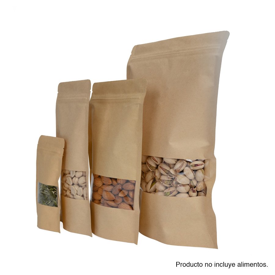 Bolsa doypack 250ml de papel kraft, para Alimentos — foto 3