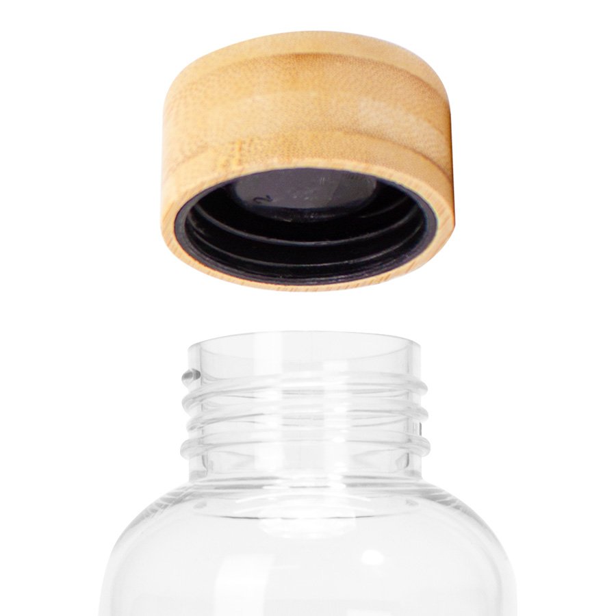 Botella PET tapa bamboo "AINOA" 550cc — foto 3