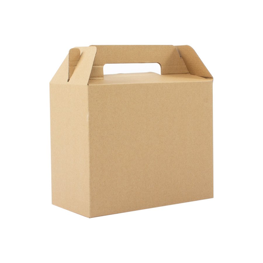 Caja autoarmable con asas, 25x20x12 cm — foto 4