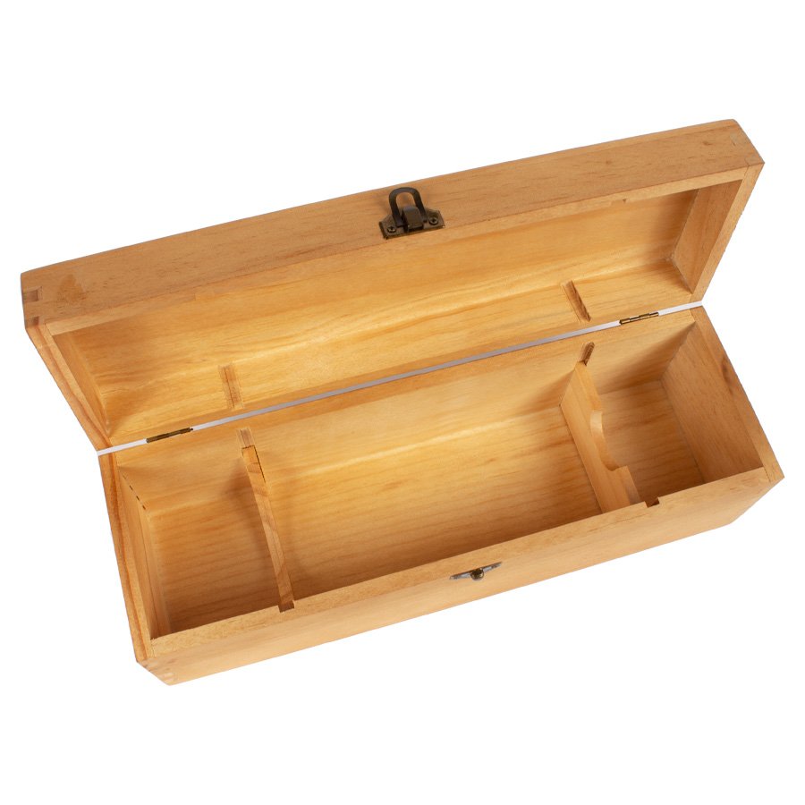 Caja de Madera Natural para Vino — foto 2