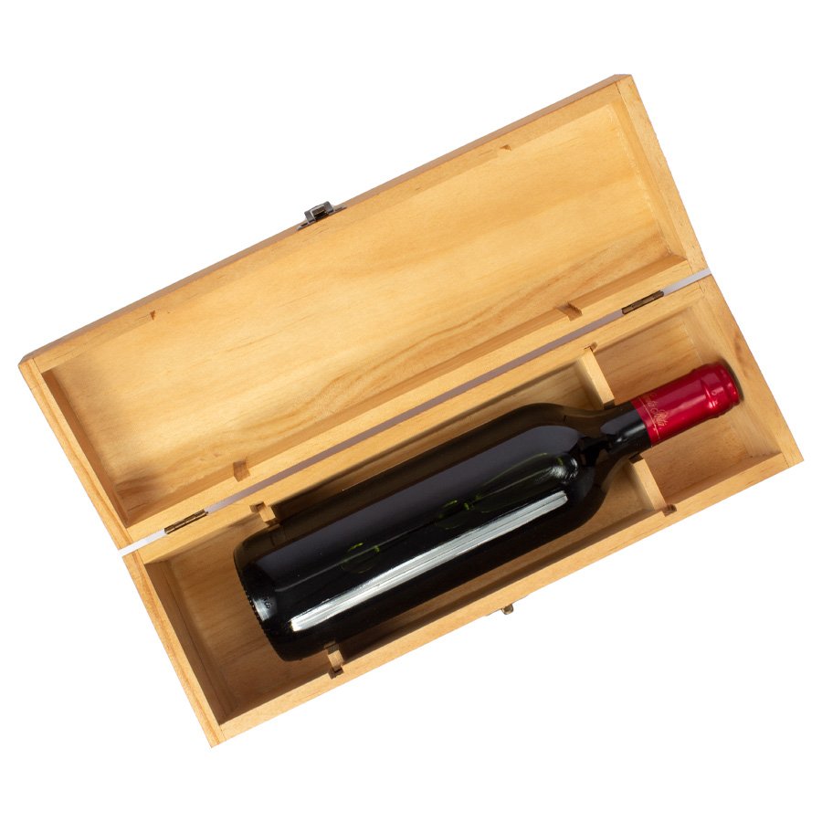 Caja de Madera Natural para Vino — foto 6