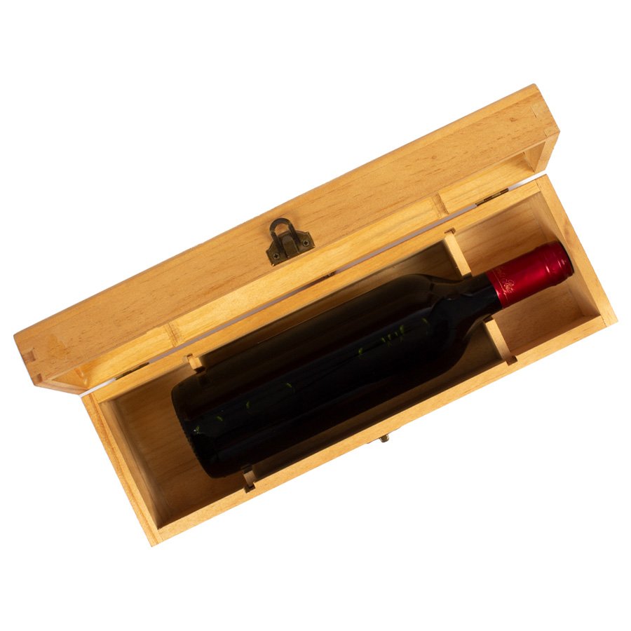 Caja de Madera Natural para Vino — foto 7