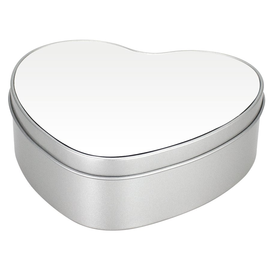 Caja Metálica Corazón Sublimación — foto 2