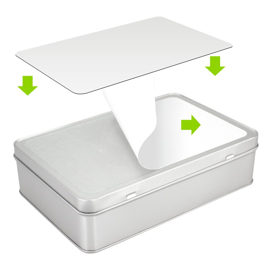 Caja Metálica Rectangular Sublimación — foto 3