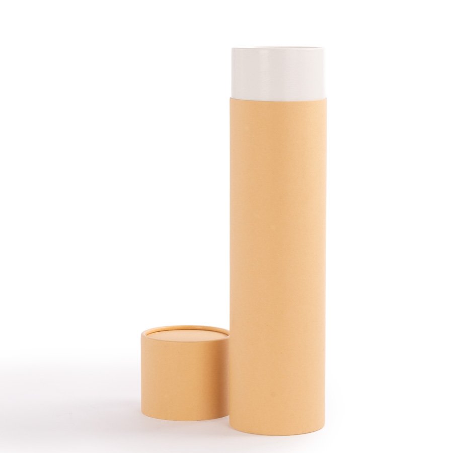 Caja tubular grande de cartón con tapa, para regalos. 2L — foto 2