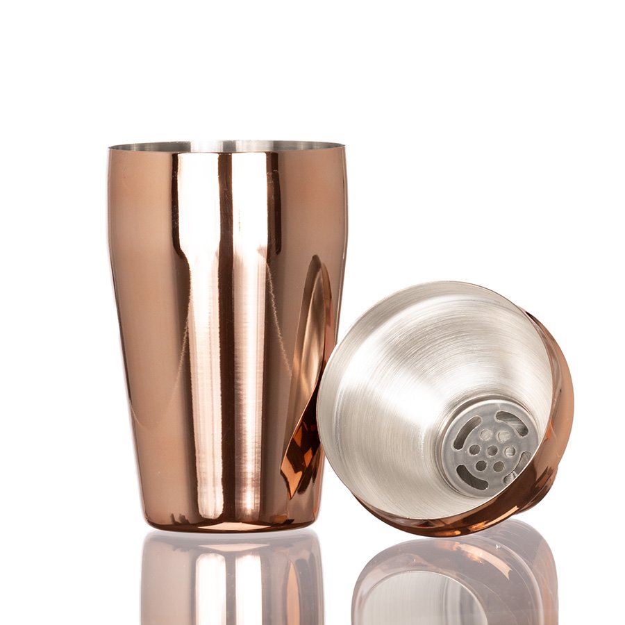Coctelera metálica encobrizada "COPPER" 500cc — foto 3