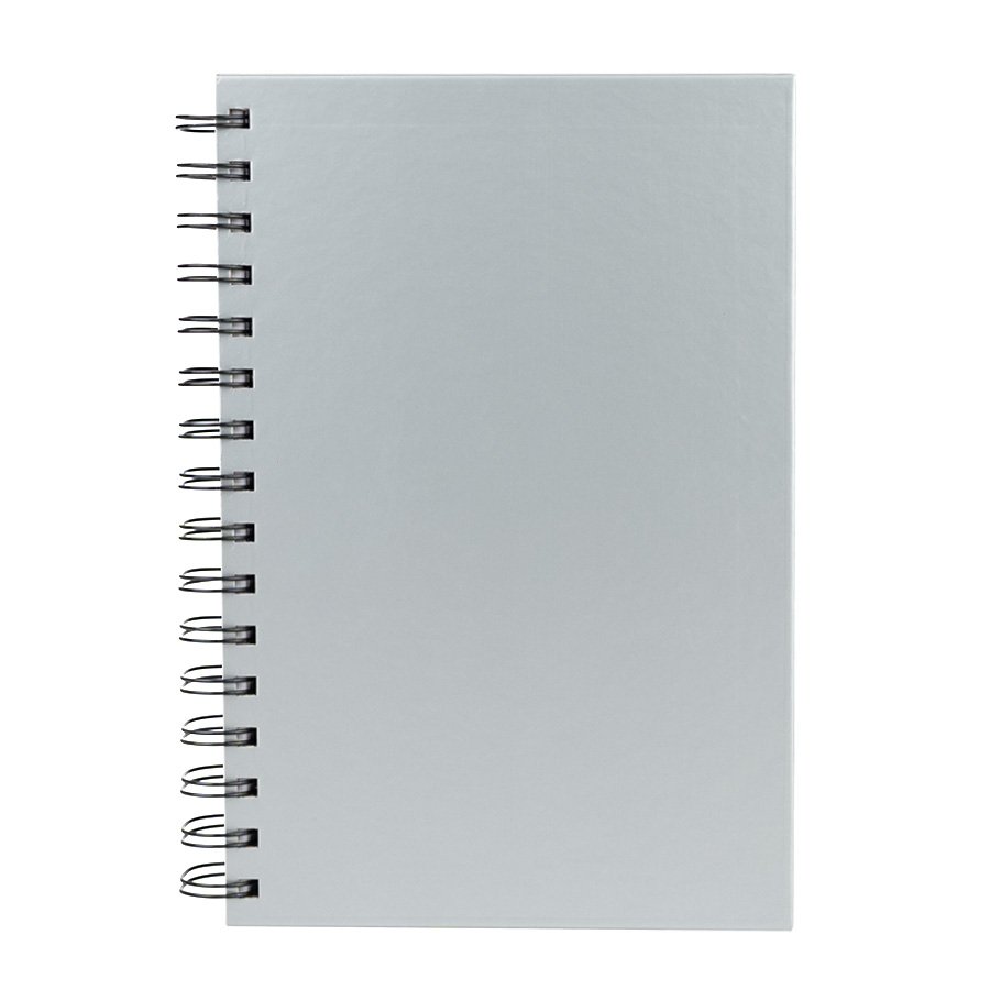 Cuaderno matemáticas tapa dura plateada. — foto 2