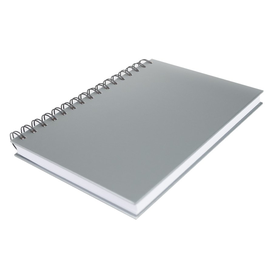 Cuaderno matemáticas tapa dura plateada. — foto 3