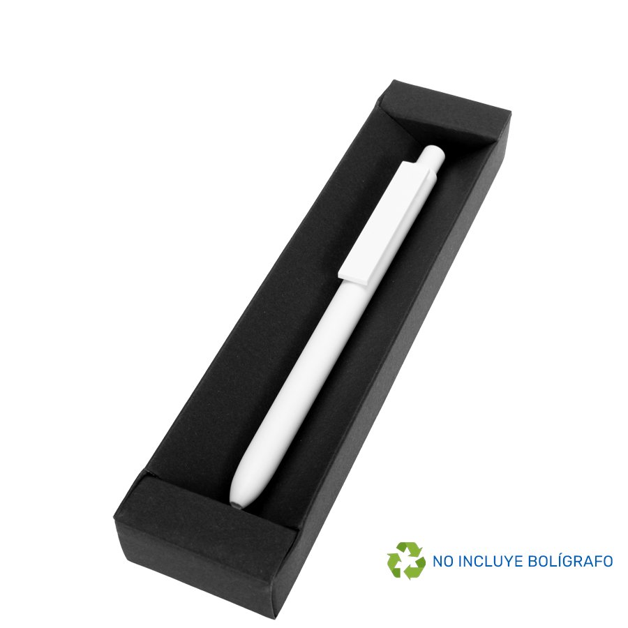 Estuche Porta-Lápiz o Bolígrafo, en cartón negro. — foto 3