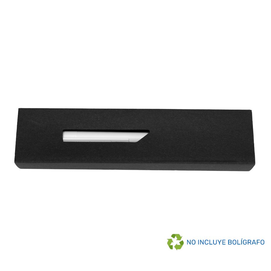 Estuche Porta-Lápiz o Bolígrafo, en cartón negro. — foto 4