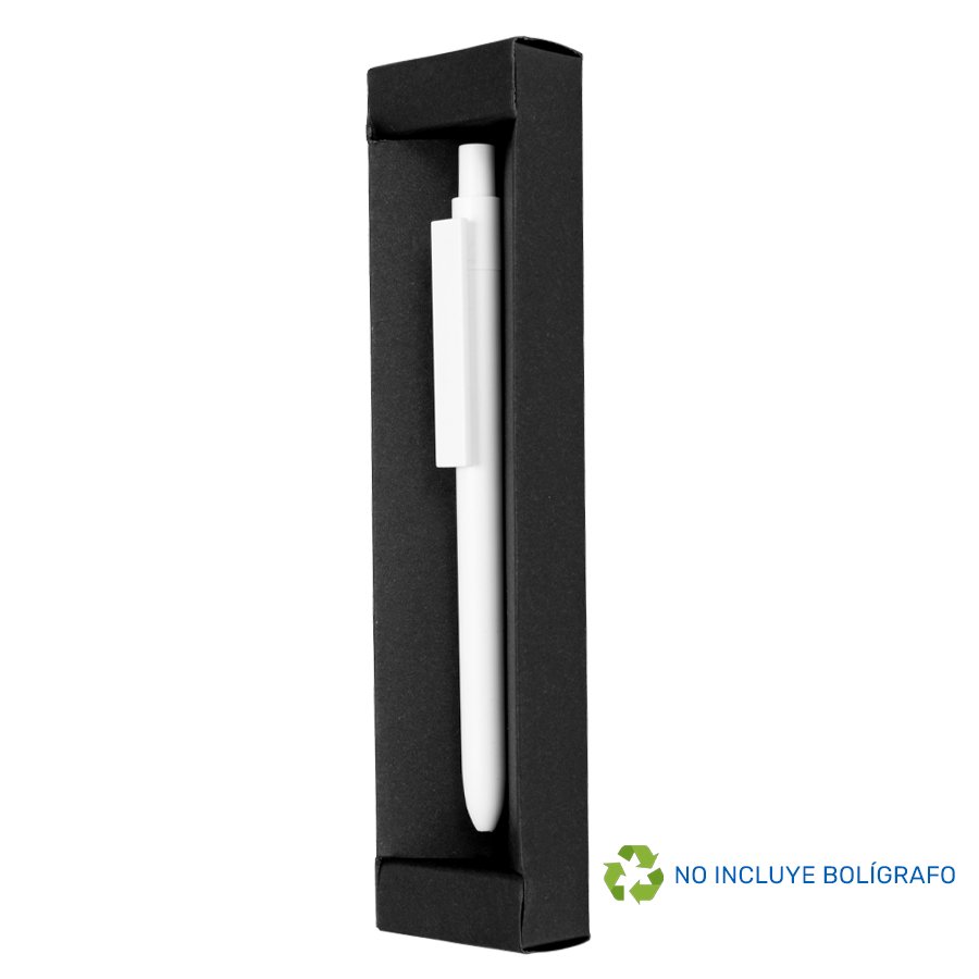 Estuche Porta-Lápiz o Bolígrafo, en cartón negro. — foto 5