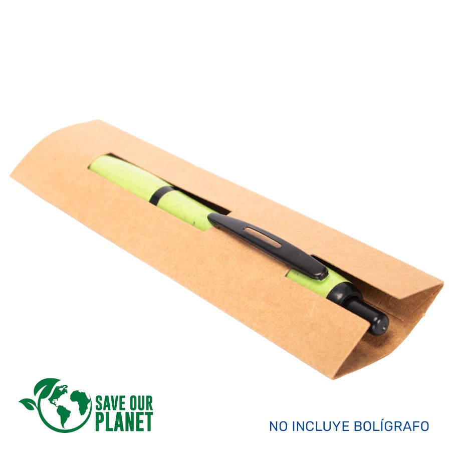 Estuche Porta-Lápiz o Bolígrafo, en cartón reciclado. — foto 2
