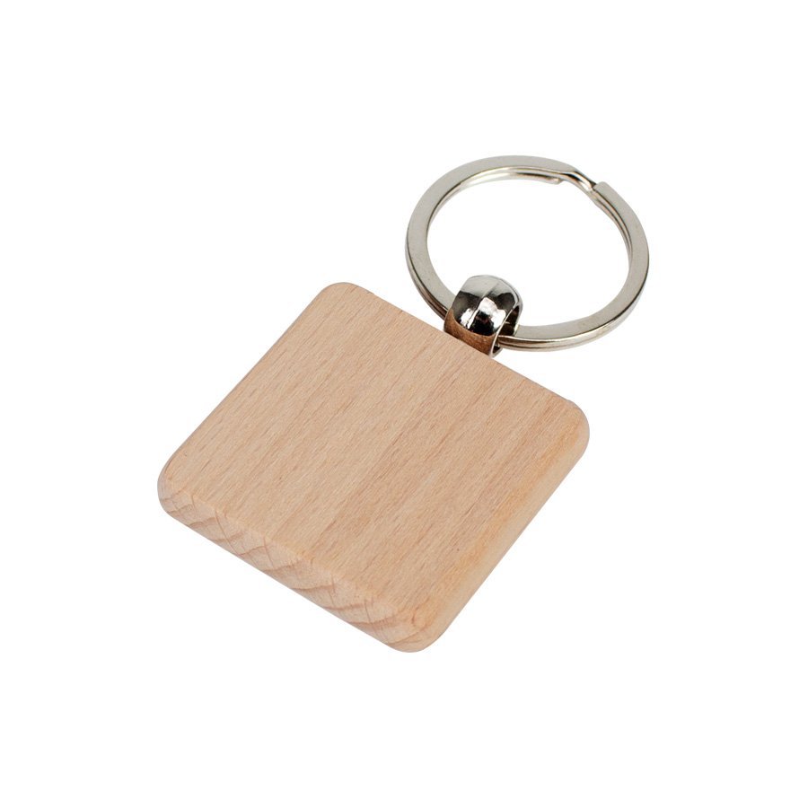 Llavero Cuadrado de Madera — foto 2