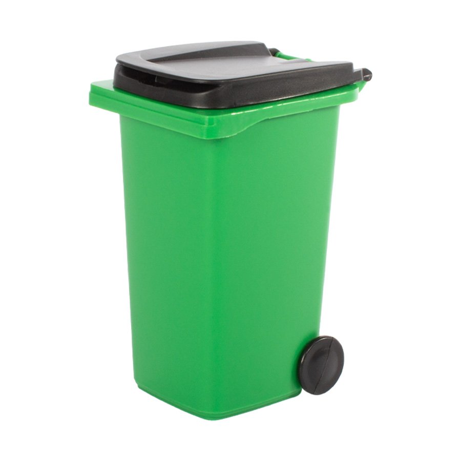 Mini Basurero Verde de Sobremesa — foto 4