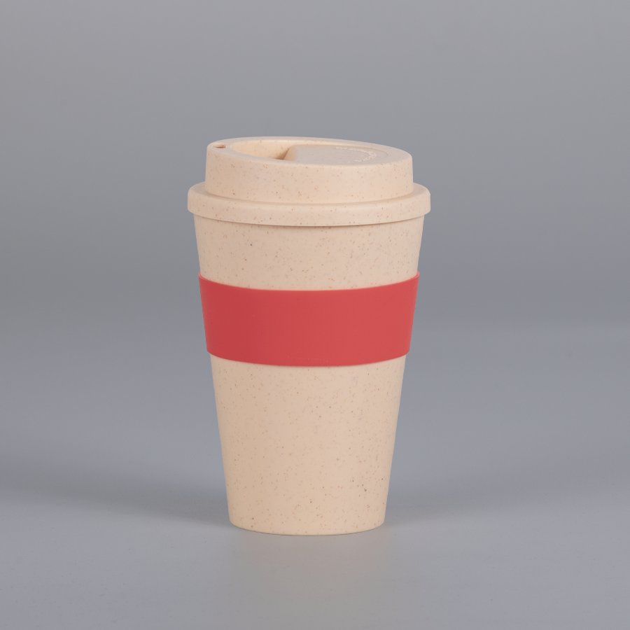 Mug Eco Cup "WHEAT STRAW" 355cc con banda silicona — foto 5