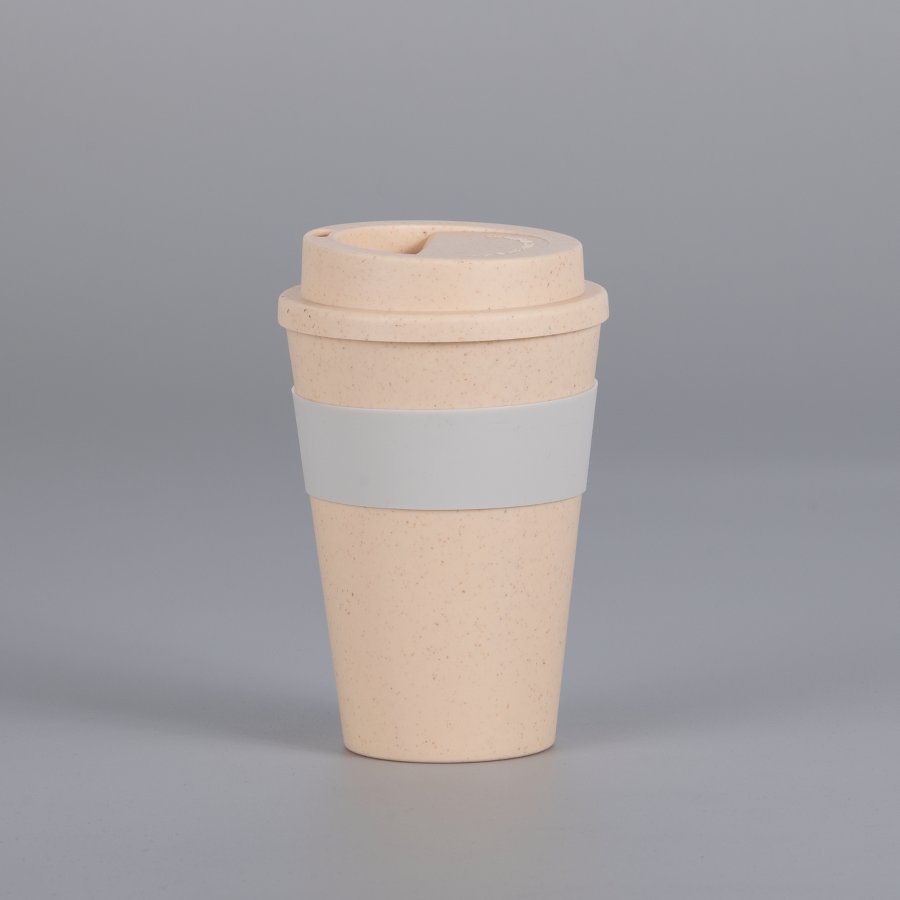 Mug Eco Cup "WHEAT STRAW" 355cc con banda silicona — foto 7