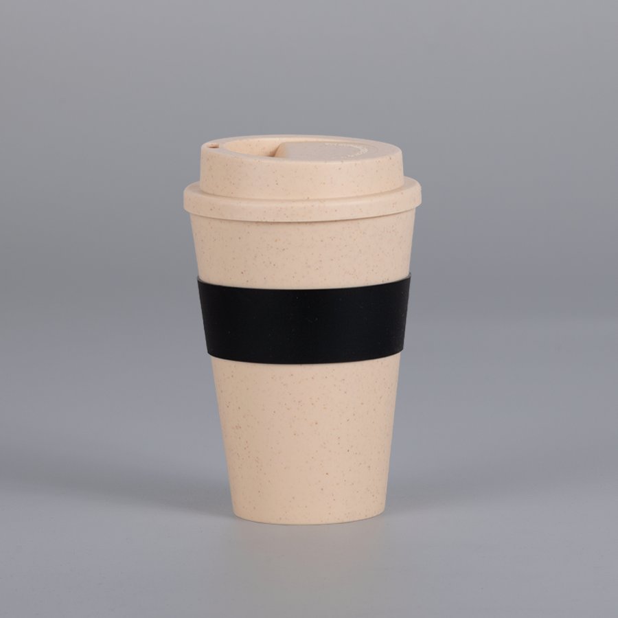 Mug Eco Cup "WHEAT STRAW" 355cc con banda silicona — foto 9