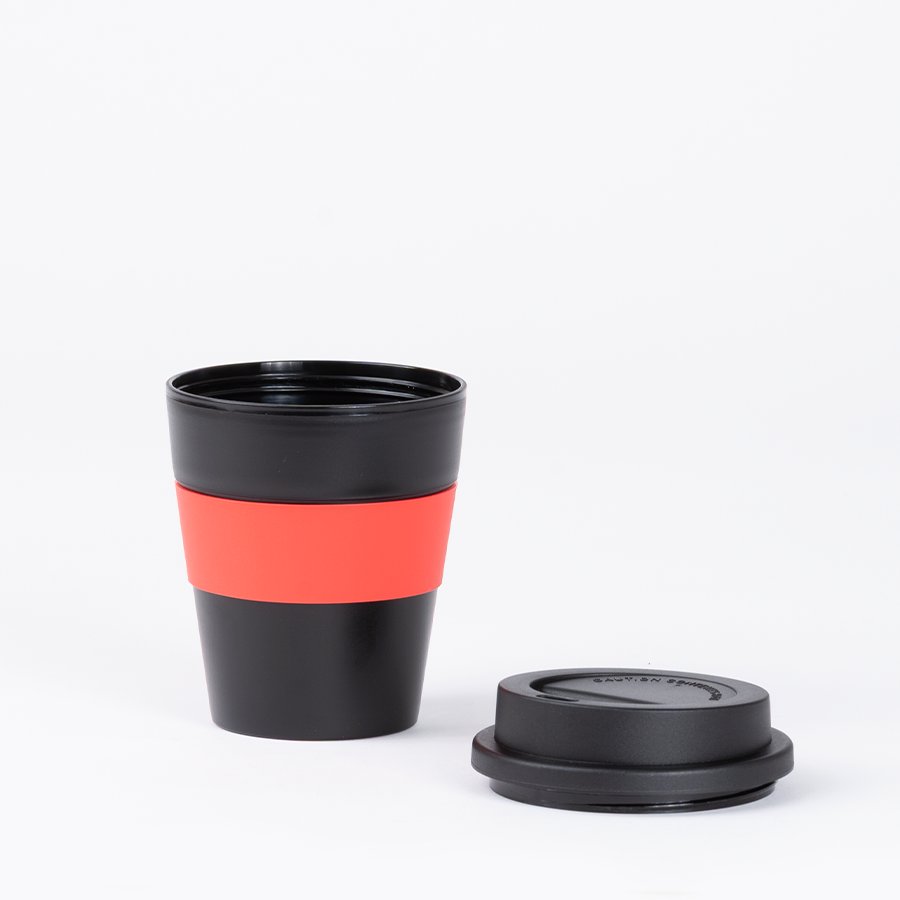 Mug Express Cup "BLACK" 356cc con banda silicona — foto 3