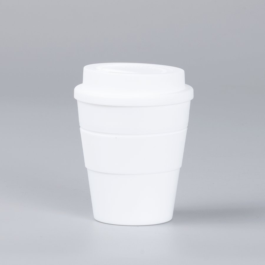 Mug Express Cup "WHITE" 356cc con banda silicona — foto 2